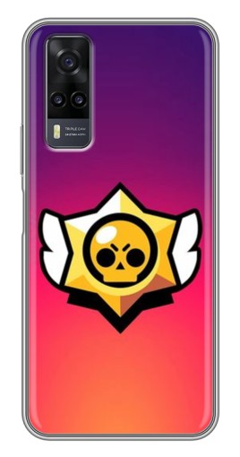 Чехол с картинкой "Логотип Brawl Stars" для ViVO Y31
