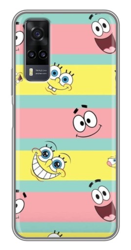 Силиконовый чехол с изображением "Мордашки" для ViVO Y31