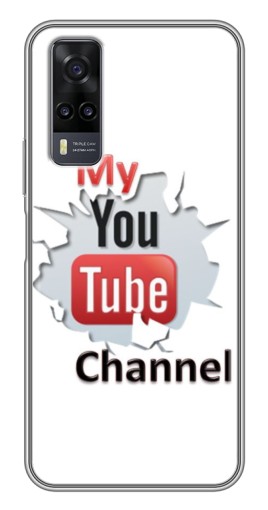 Чехол с принтом "My YouTube" для ViVO Y31