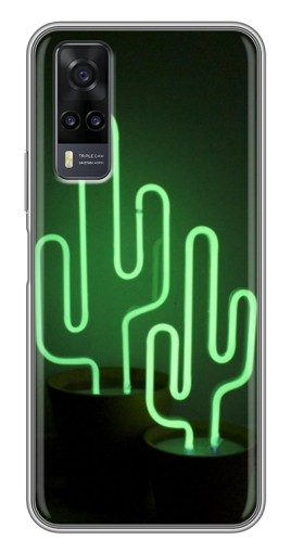 Чехол с печатью "Неоновый кактус" для ViVO Y31