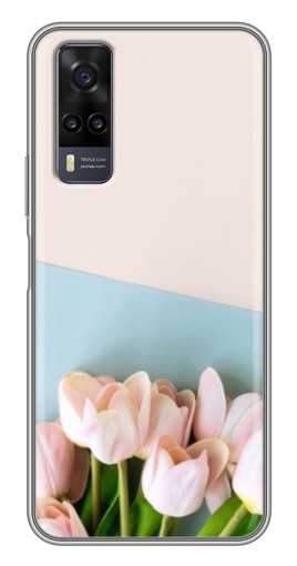 Чехол с печатью "Нежные тюльпаны" для ViVO Y31