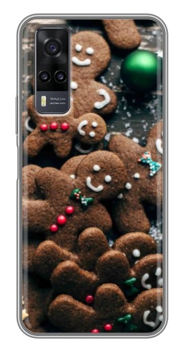 Чехол с картинкой "Новогодние человечки" для ViVO Y31