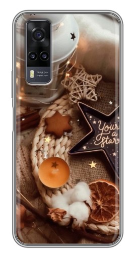 Чехол с печатью "Новогодняя атмосфера" для ViVO Y31