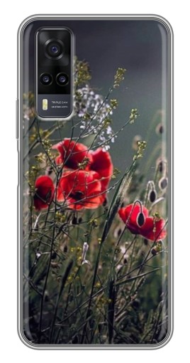 Чехол с печатью "Поле цветов" для ViVO Y31
