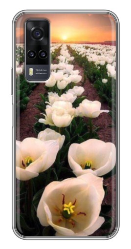 Силиконовый чехол с изображением "Поле тульпанов " для ViVO Y31