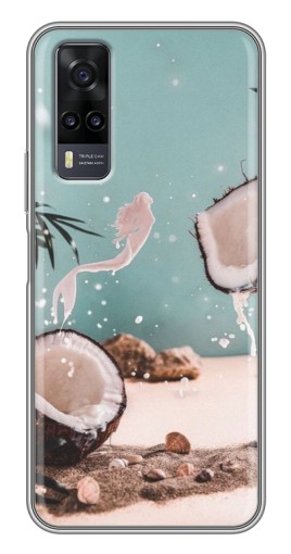 Силиконовый чехол с изображением "Половинки кокоса" для ViVO Y31