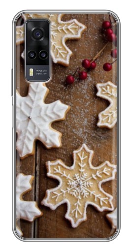 Чехол с печатью "Пряники снежинки" для ViVO Y31