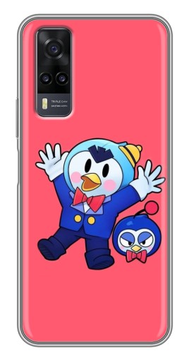 Силиконовый чехол с изображением "Радостный пингвин" для ViVO Y31