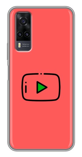 Чехол с принтом "Рисованная кнопка" для ViVO Y31