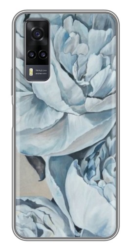 Чехол с картинкой "Рисунок пионы" для ViVO Y31