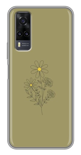 Чехол с картинкой "Рисунок ромашка" для ViVO Y31