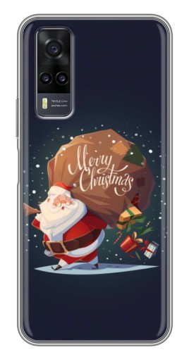 Чехол с картинкой "Санта с подарками" для ViVO Y31