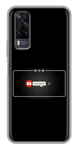 Силиконовый чехол с изображением "subscribed" для ViVO Y31