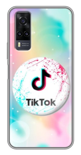 Силиконовый чехол с изображением "TikTok принт" для ViVO Y31