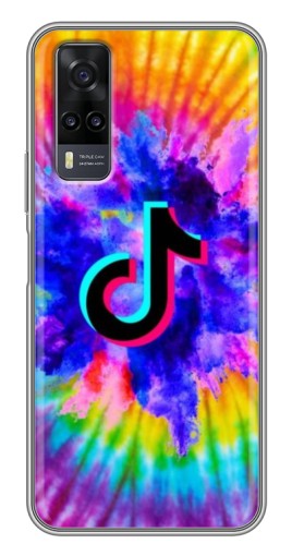 Чехол с картинкой "TikTok в красках" для ViVO Y31