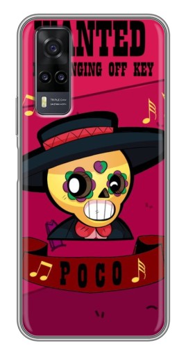 Чехол с печатью "WANTED POCO" для ViVO Y31