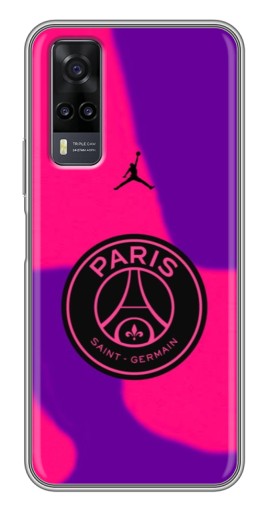 Силиконовый чехол с изображением "Яркий лого PSG" для ViVO Y31