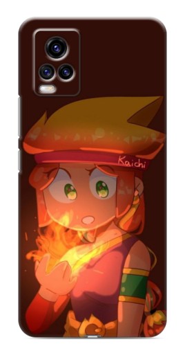 Чехол с картинкой "Amber с огнем" для ViVO V20