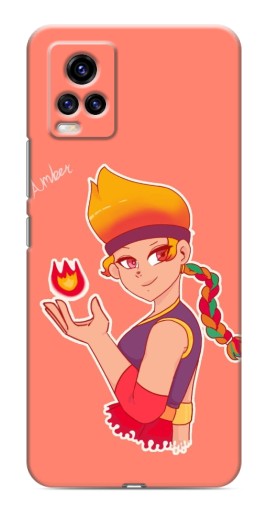 Чехол с печатью "Amber с огоньком" для ViVO V20