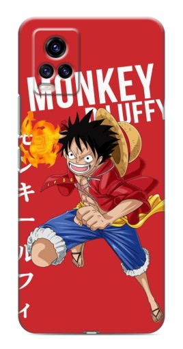 Чехол с картинкой "Атакующий D Luffy" для ViVO V20