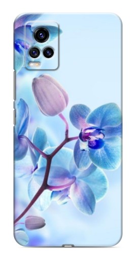 Силиконовый чехол с изображением "Голубые орхидеи" для ViVO V20