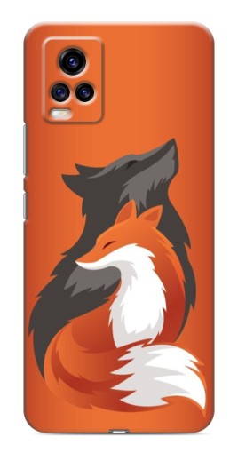 Чехол с печатью "Лиса ART" для ViVO V20