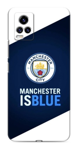 Силиконовый чехол с изображением "Manchester is Blue" для ViVO V20