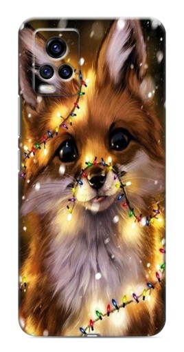 Чехол с печатью "Новогодний лесенок" для ViVO V20