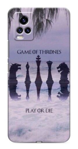 Силиконовый чехол с изображением "Play or Die" для ViVO V20