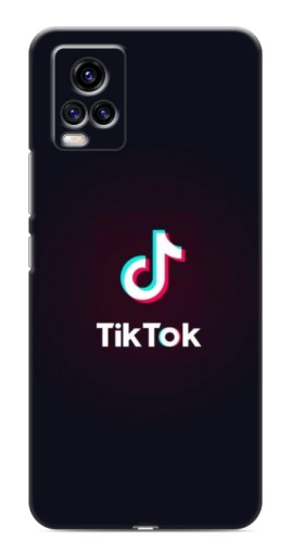 Силиконовый чехол с изображением "TikTok темный" для ViVO V20