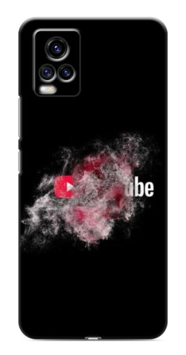 Силиконовый чехол с изображением "Яркий Ютуб" для ViVO V20