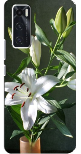 Чехол с печатью "Белые лилии" для ViVO V20 se