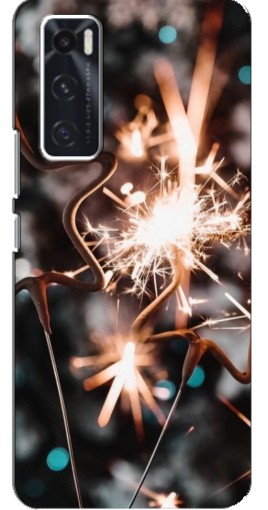 Силиконовый чехол с изображением "Бенгальские огни" для ViVO V20 se