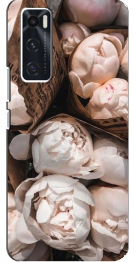 Силиконовый чехол с изображением "Букет пионов" для ViVO V20 se