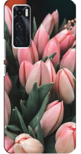 Чехол с картинкой "Букет тюльпанов" для ViVO V20 se