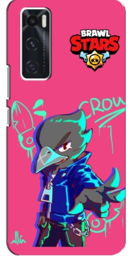 Силиконовый чехол с изображением "Crow Asassin" для ViVO V20 se