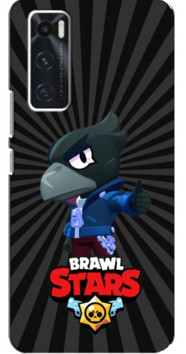 Силиконовый чехол с изображением "Crow Brawl Stars" для ViVO V20 se