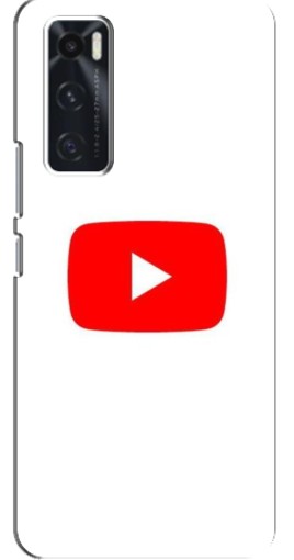 Силиконовый чехол с изображением "Красная кнопка" для ViVO V20 se