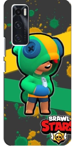 Чехол с печатью "Leon Brawl Stars" для ViVO V20 se