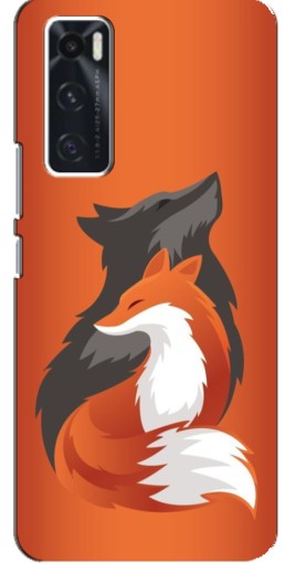 Чехол с печатью "Лиса ART" для ViVO V20 se