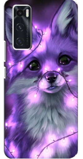 Чехол с принтом "Лисенок фиолетовый" для ViVO V20 se