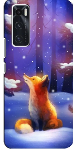 Чехол с картинкой "Лисичка в лесу" для ViVO V20 se