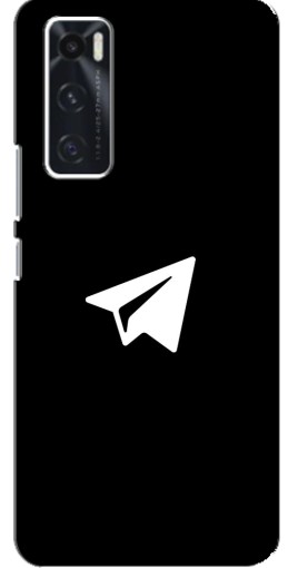 Чехол с картинкой "Лого Телеграм" для ViVO V20 se