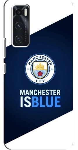 Силиконовый чехол с изображением "Manchester is Blue" для ViVO V20 se