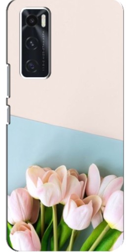 Силиконовый чехол с изображением "Нежные тюльпаны" для ViVO V20 se
