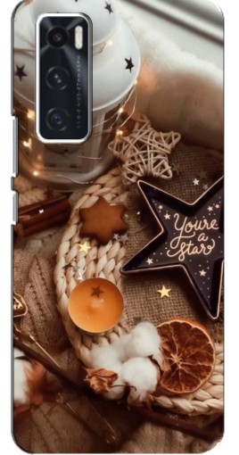 Чехол с печатью "Новогодняя атмосфера" для ViVO V20 se