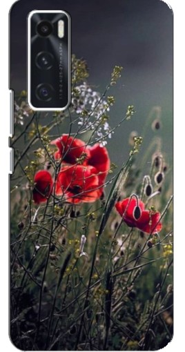 Чехол с картинкой "Поле цветов" для ViVO V20 se
