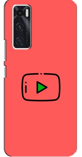 Чехол с принтом "Рисованная кнопка" для ViVO V20 se
