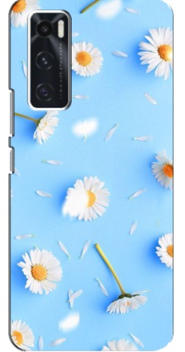 Чехол с картинкой "Ромашковый фон" для ViVO V20 se