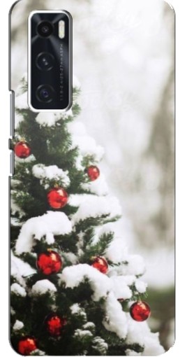 Силиконовый чехол с изображением "Рождественская елка" для ViVO V20 se